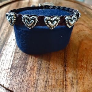 Brighton Bracelet Leather and Sterling Silver